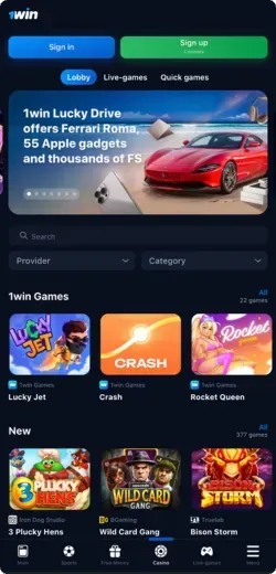 1Win Casino Games